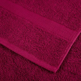 vidaXL a Πετσέτες Προσώπου SOLUND 10 pcs Μπορντό Βαμβάκι