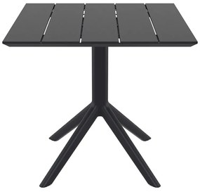 SIESTA PARIS BLACK 80X80X74εκ. ΤΡΑΠΕΖΙ ΠΟΛ/ΝΙΟΥ 80X80X74εκ.20.0866