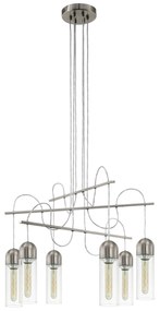 Φωτιστικό Οροφής Led Zacharo 96943 Clear Eglo Metal, Glass