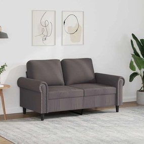 vidaXL Καναπές Διθέσιος Γκρι 120 εκ. από Συνθετικό Δέρμα