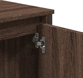 vidaXL Ντουλάπι Νιπτήρα Μπάνιου Καφέ Δρυς 60x35x60 εκ. Επεξ. Ξύλο