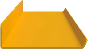 vidaXL Πλωτό ράφι 4 pcs Χαμομηλί κίτρινο 100 x 9 x 2,5 εκ Ατσάλι