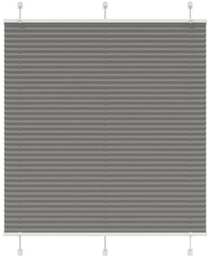 vidaXL Πλισέ περσίδα Ανθρακί 120x150 cm Πλάτος υφάσματος 119,4 cm
