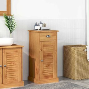 vidaXL Ντουλάπα Μπάνιου 'VIGO' με Συρτάρι 37x34x80 εκ Μασίφ Ξύλο Πεύκου