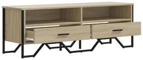 vidaXL Έπιπλο Τηλεόρασης Sonoma Δρυς 122x34x41 εκ. Επεξεργασμένο Ξύλο