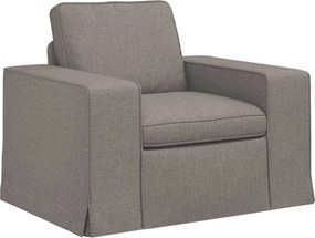 vidaXL Σετ Καναπέ 2 pcs Taupe 162 x 80 x 82 εκ ύφασμα