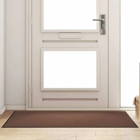 vidaXL Χαλάκι Εξώπορτας Καφέ και Μαύρο 90 x 150 cm 100% Πολυαμίδιο