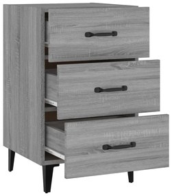 vidaXL Κομοδίνο Γκρι Sonoma 40 x 40 x 66 εκ. από Επεξεργασμένο Ξύλο