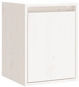 vidaXL Ντουλάπια Τοίχου 2 τεμ. Λευκά 30x30x40 εκ. Μασίφ Ξύλο Πεύκου