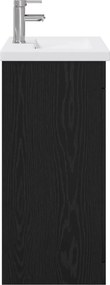 vidaXL Σετ Επίπλων Μπάνιου Μαύρη Δρυς 81 x 40 x 84,5 εκ