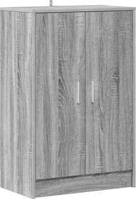 vidaXL Παπουτσοθήκη Γκρι Sonoma 60 x 35 x 92 εκ. Επεξεργασμένο Ξύλο
