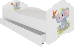 Παιδικό κρεβάτι Leomari-160 x 80-Χωρίς προστατευτικό-Leuko-Gkri