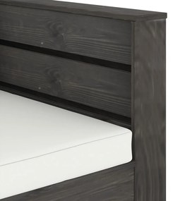vidaXL Σαλόνι Κήπου 2 Τεμαχίων από Γκρι Εμποτισμένο Ξύλο με Μαξιλάρια