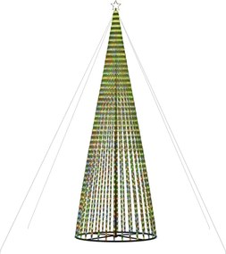 vidaXL Χριστουγεννιάτικο δέντρο LED 1544 LED πολύχρωμο 500 εκ.