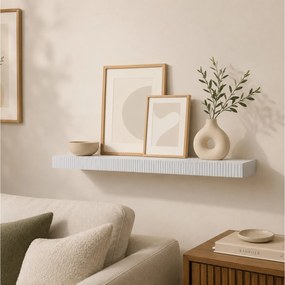 Ράφι Τοίχου Homea - 60x23.5x3.8cm - Λευκό