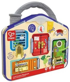 Hape Early Explorer Ξύλινο Lock &amp; Learn Playboard