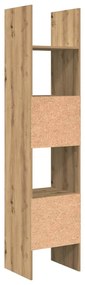 vidaXL Βιβλιοθήκη artisan δρυς 40 x 35 x 180 εκ. Επεξεργασμένο ξύλο