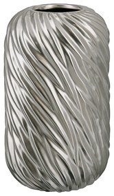 Βάζο ArteLibre Ασημί Κεραμικό 12x12x20cm