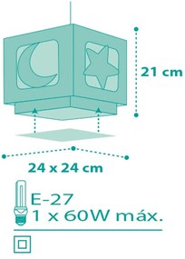 Φωτιστικό οροφής Ango Moon-Πράσινο