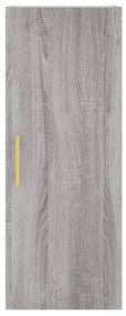 vidaXL Ντουλάπι Τοίχου Γκρι Sonoma 34,5 x 34 x 90 εκ.