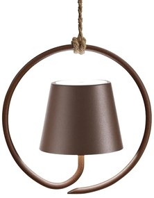 Φωτιστικό Οροφής Επαναφορτιζόμενο Poldina LD0686R3 Φ19,8x11cm LED 2200/2700/3000K 234/251/256Lm Rust Mat Zafferano