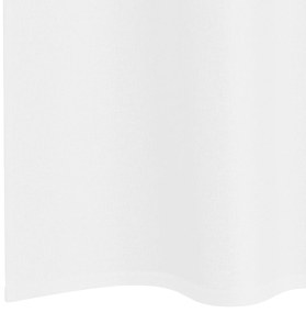 vidaXL Κουρτίνες με κουρτίνες 2 pcs Λευκό 140 x 225 cm Πολυεστέρας