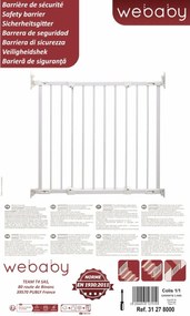 Φράγμα ασφαλείας WEBABY NONO Λευκό 72-108 cm