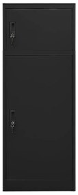 vidaXL Ντουλάπα για Σέλα Μαύρη 53 x 53 x 140 εκ. Ατσάλινη