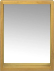 vidaXL Ντουλάπι Καθρέφτη 30 x 10 x 40 εκ. από Μασίφ Ξύλο Teak