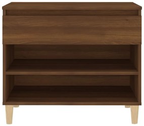 vidaXL Παπουτσοθήκη Καφέ Δρυς 70x36x60 εκ. από Επεξεργασμένο Ξύλο