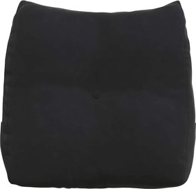 vidaXL Μαξιλάρι Πλάτης Μαύρο 45 x 24 x 50 εκ Βελούδο