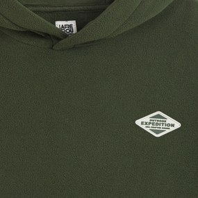 Φούτερ oversize από φλις με κουκούλα