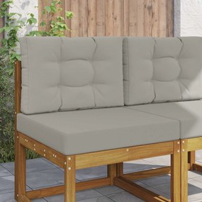 vidaXL Μαξιλάρι Καναπέ Εξωτερικού Χώρου 2 pcs Γκρι Πολυεστέρας
