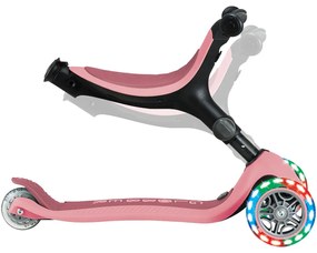 Globber Scooter Foldable Go.Up Active Lights 360 Pink