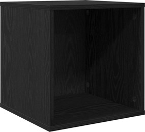 vidaXL Κουτί Άλμπουμ Βινυλίου Μαύρη Δρυς 37 x 36,5 x 38 εκ.