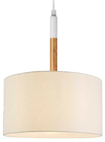 Φωτιστικό Οροφής Textile &amp; Crystal OD650825PWH White Metal, Fabric