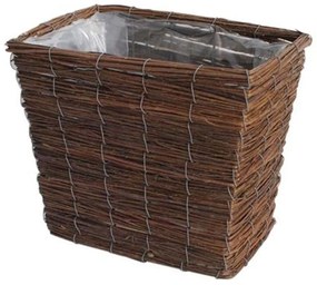 Καλάθι - Κασπώ Ιτιά 00.06.61419 Με Νάιλον 31x31x26cm Natural Wood