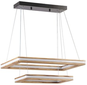 Φωτιστικό Οροφής Lux 846STL1959 50x50x80cm 2xLed 100W Oak Opviq