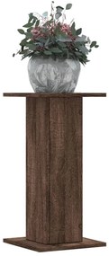 vidaXL Βάσεις Φυτών 2 Τεμ. Καφέ Δρυς 30x30x60 εκ. Επεξεργασμένο Ξύλο