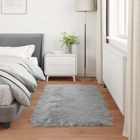 vidaXL Χαλί από τεχνητό πρόβειο δέρμα TAFALLA Γκρι 60 x 110 cm