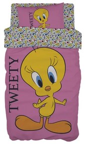 Σετ 3 Τεμαχίων Παιδικά Σεντόνια Tweety Des. 2 Warner Bros 165x250cm Μονή (165x250cm)