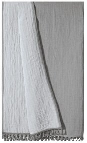 Πετσέτα Θαλάσσης - Παρεό Greta 22 Διπλής Όψης Grey Kentia Beach 90x180cm 100% Βαμβάκι
