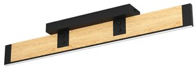 Φωτιστικό Οροφής Eglo 390224 CAMINARRO Καφέ (Brown)|Μαύρο Ματ (Black Mat) 3000K