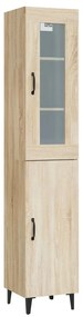 vidaXL Μπουφές Sonoma δρυς 34,5 x 34 x 180 εκ. από Επεξεργασμένο Ξύλο