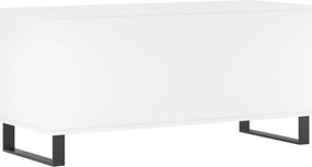 vidaXL Έπιπλο Δίσκων Λευκό 100 x 38 x 48 εκ. από Επεξεργασμένο Ξύλο