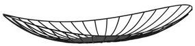 Διακοσμητική Πιατέλα Οβάλ Ueda 427178 60x23x9cm Black Eglo Steel