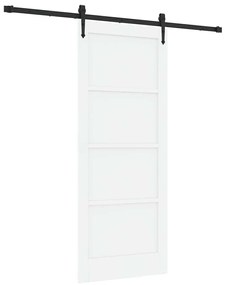 vidaXL Συρόμενη Πόρτα Άλλο ORKDAL Λευκό και μαύρο 83 x 202 εκ.