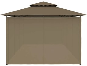 vidaXL Κιόσκι με Κουρτίνες Taupe 600 x 298 x 270 εκ. 180 γρ./μ²