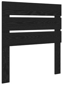 vidaXL Κεφαλάρι Μαύρη Οξυά 75 cm Επεξεργασμένο ξύλο