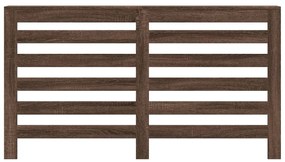 vidaXL Κάλυμμα Καλοριφέρ Καφέ Δρυς 149x20x82 εκ. Επεξεργασμένο Ξύλο